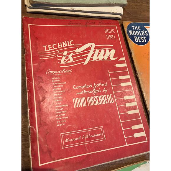 Vintage Piano Music Book Lot John Thompson Chopin Technic Is Fun Sheet Music 9 - Picture 7 of 16